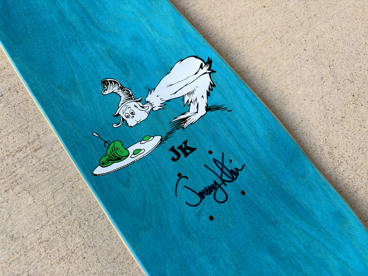 SIGNED green eggs board OG COLOR 8.0 X 31.75 HAND SCREENED