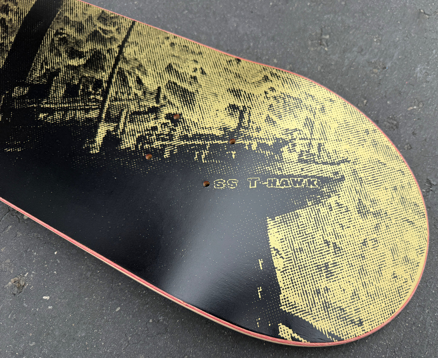 tony hawk titanic HAND SCREENED 8.25 X 32 METALLIC GOLD ONLY 9 MADE