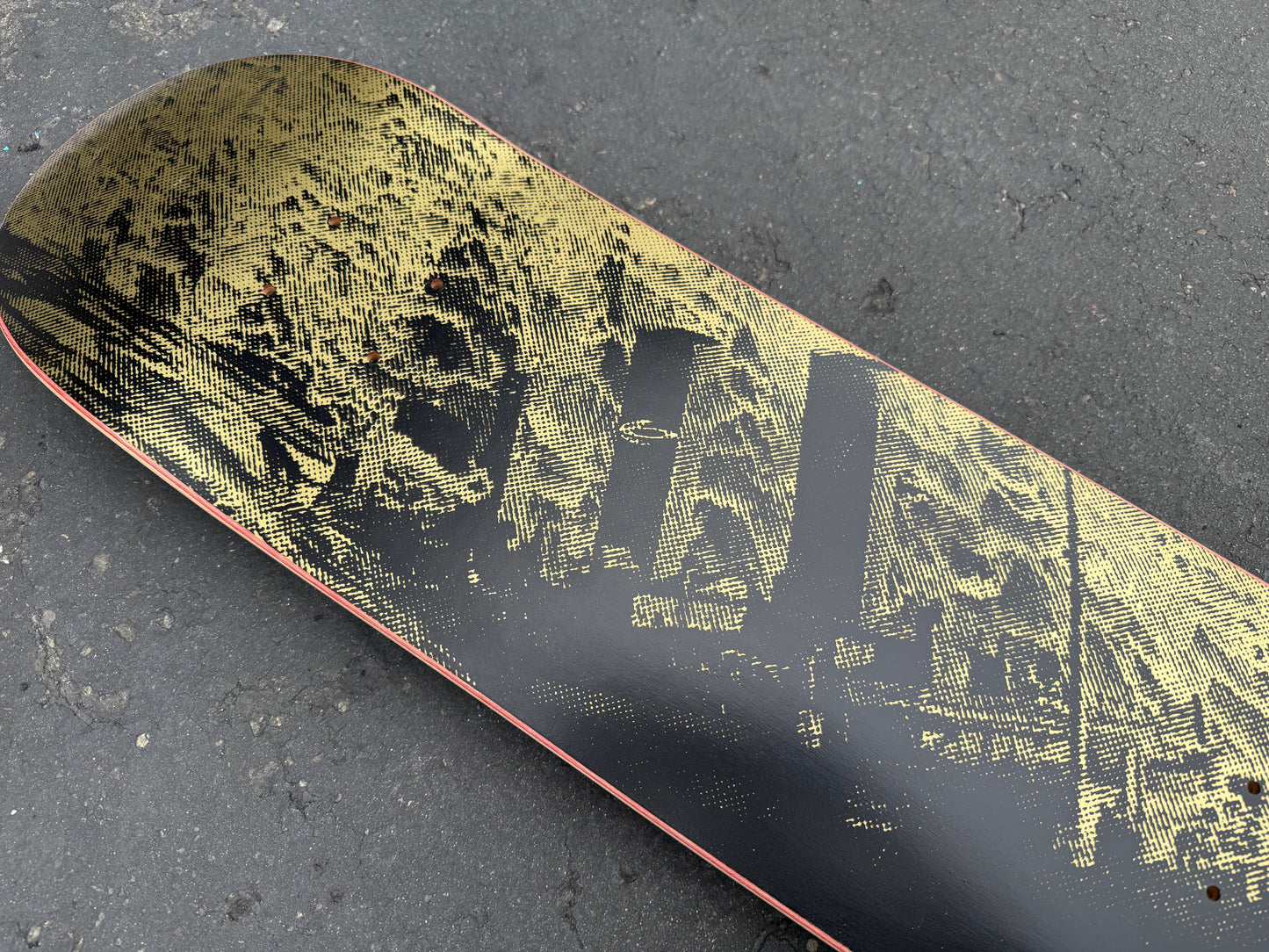 tony hawk titanic HAND SCREENED 8.25 X 32 METALLIC GOLD ONLY 9 MADE