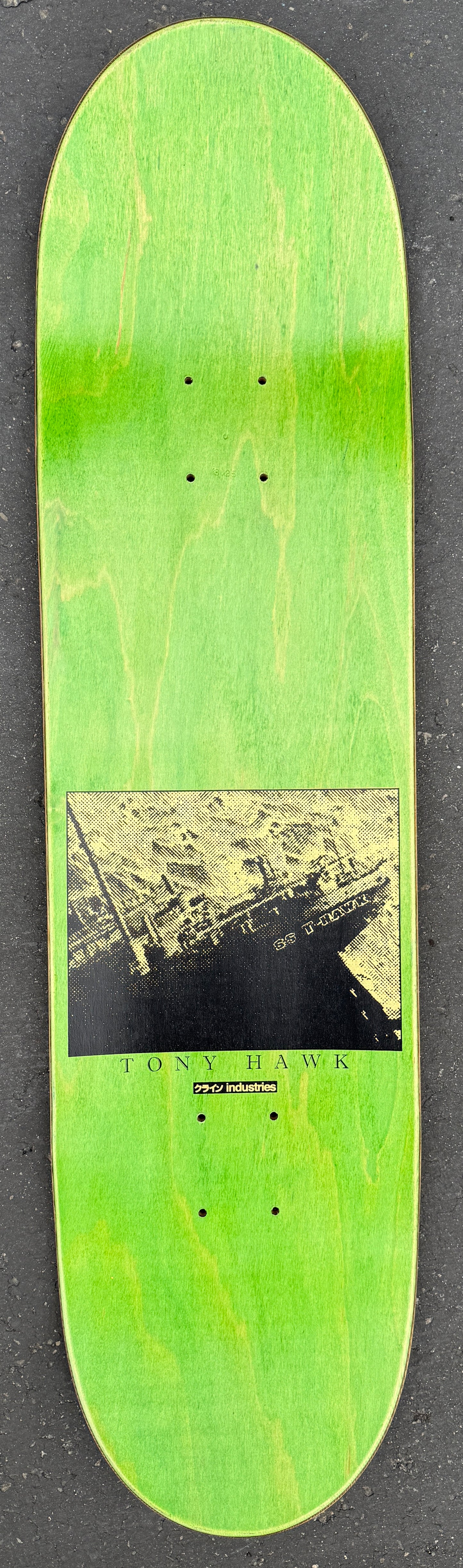 tony hawk titanic HAND SCREENED 8.25 X 32 METALLIC GOLD ONLY 9 MADE