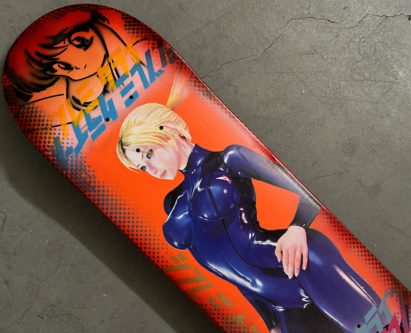 samus zero suit 8.25 X 32.25 CANDY PINK/RED ANODIZED MIXED PROCESS SIGNED 1 of 1