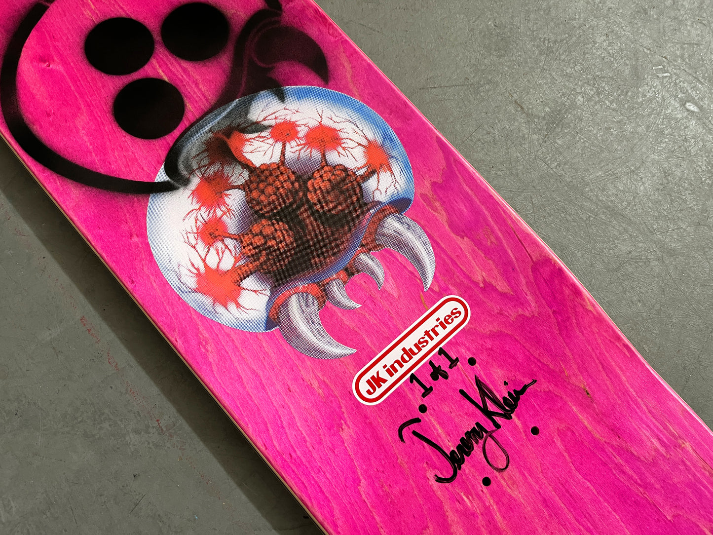 samus zero suit 8.25 X 32.25 CANDY PINK/RED ANODIZED MIXED PROCESS SIGNED 1 of 1
