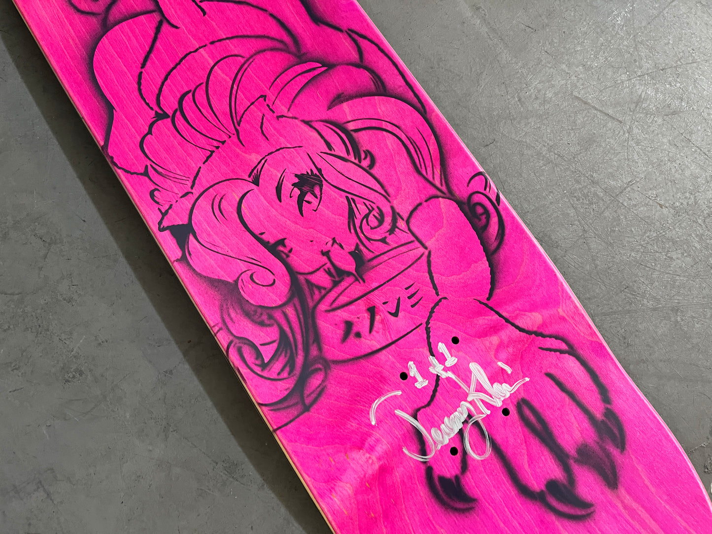 milky cat HAND PAINTED COTTON CANDY VERTICAL 8.5 X 31.75 1 OF 1