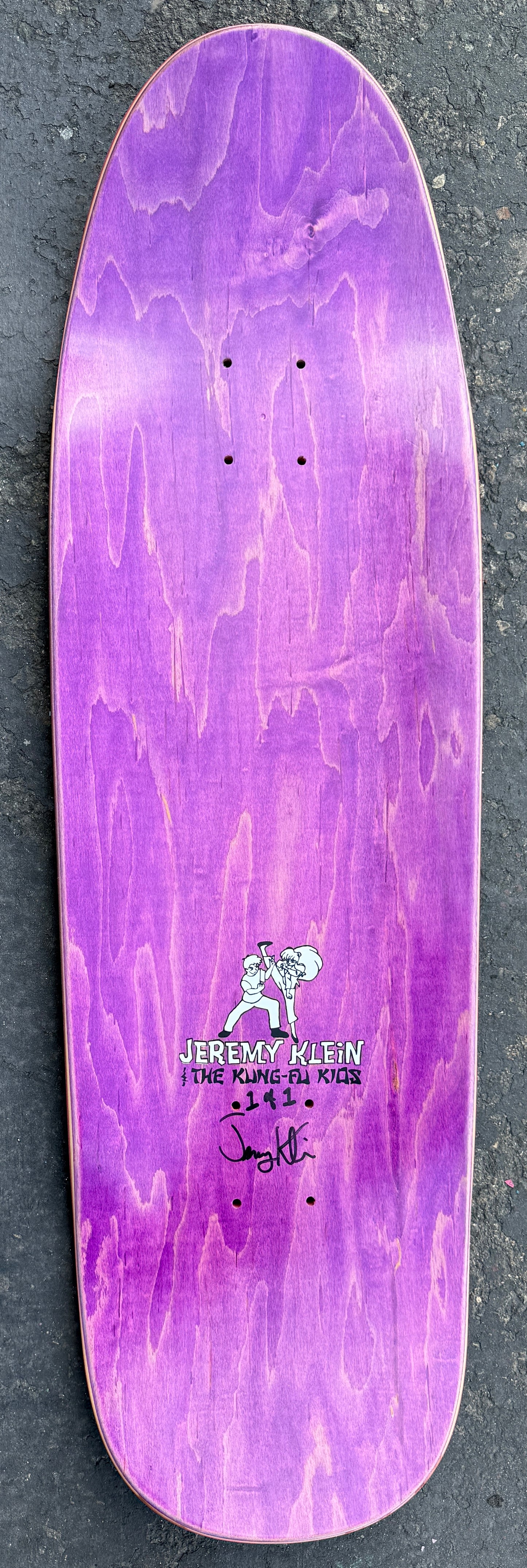 jeremy klein kung fu kids classic PINK/PURPLE 9.5 X 31.75 HAND SCREENED 1 of 1