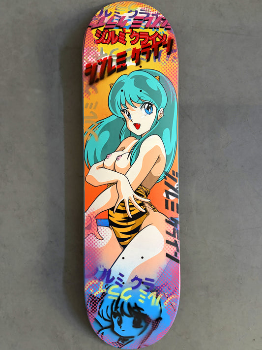 lum chan at the beach 8.5 X 32.25 BLUE/RED MIXED PROCESS SIGNED 1 of 1