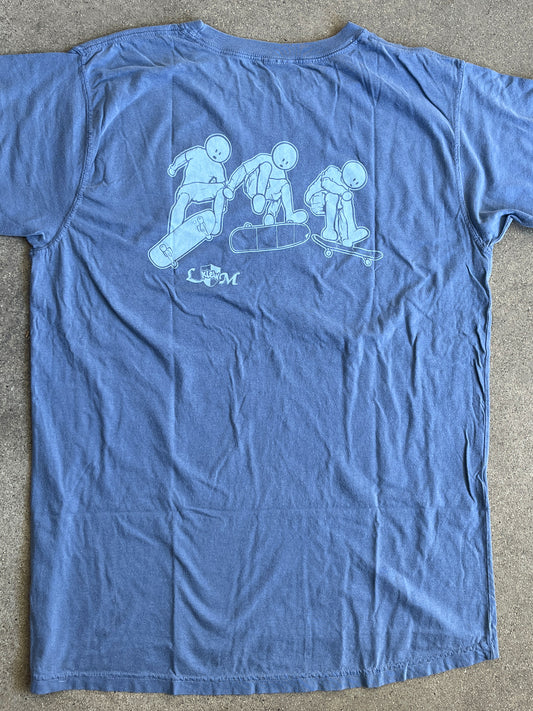 lance mountain klein kickflip limited edition BLUE t-shirt