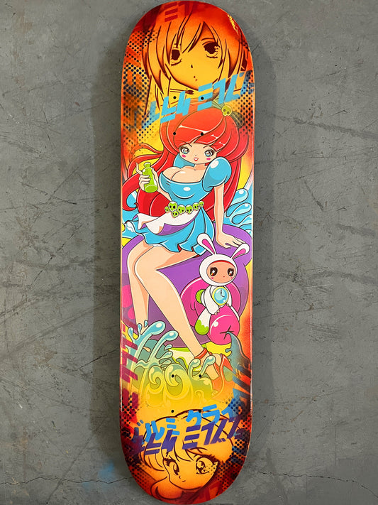 Alice 7.88 X 31.75 YELLOW/RED ANODIZED MIXED PROCESS SIGNED 1 of 1