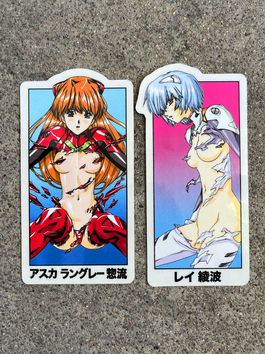 rei & asuka sticker set
