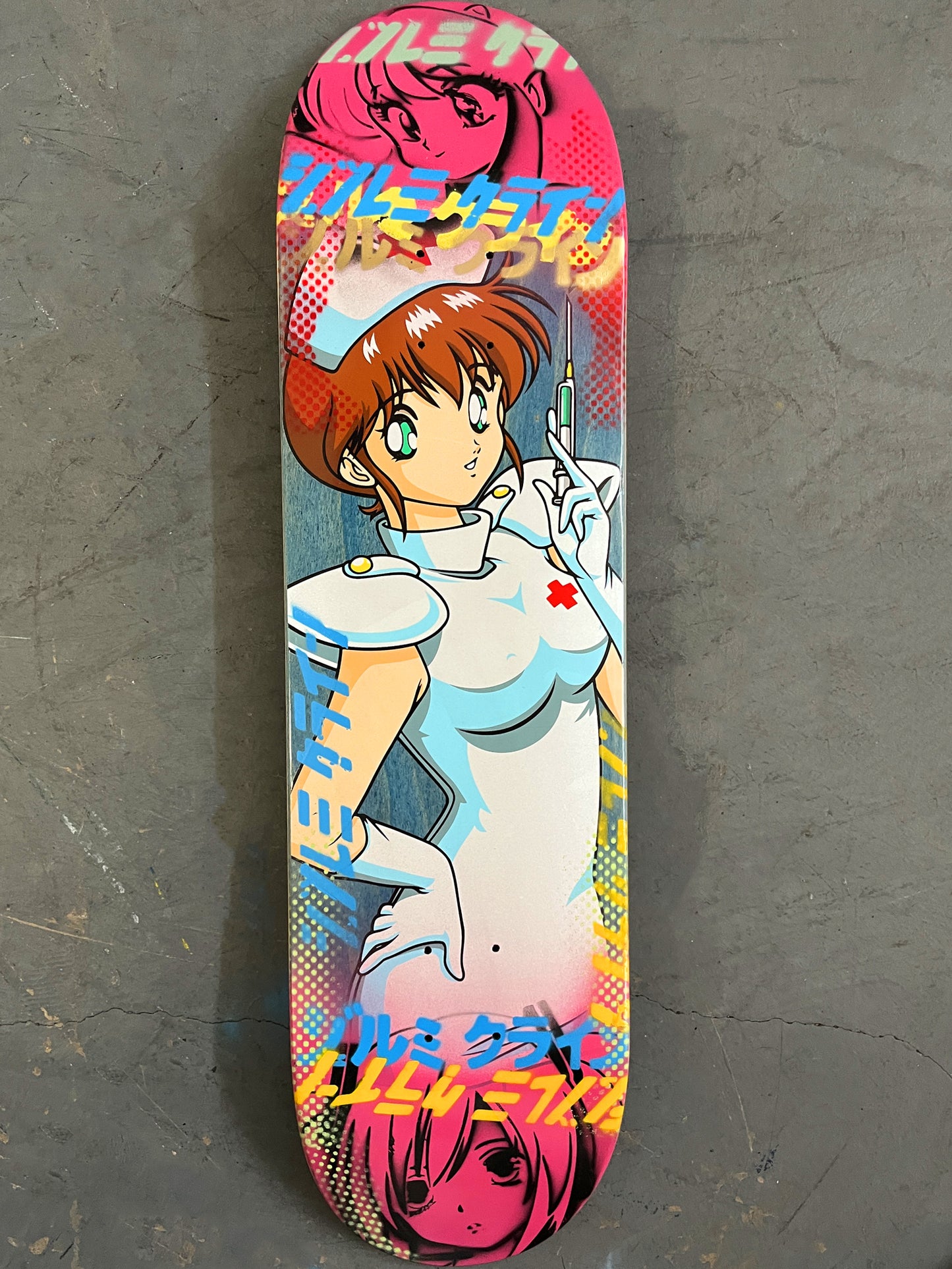nurse natsume 8.25 X 32.25 PINK MIXED PROCESS SIGNED 1 of 1