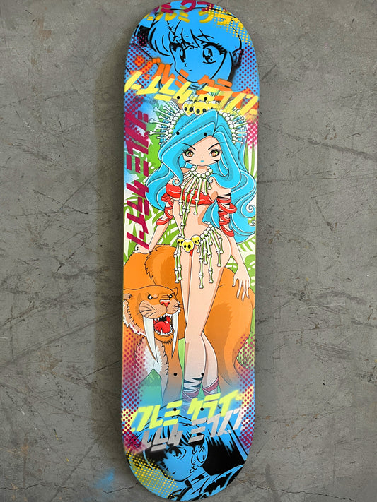 princess bone 7.88 X 31.75 BLUE MIXED PROCESS SIGNED 1 of 1