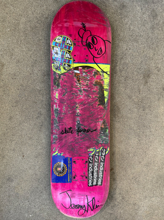 klein personal rider board #18 - 8.25 X 32 1 OF 1 SIGNED