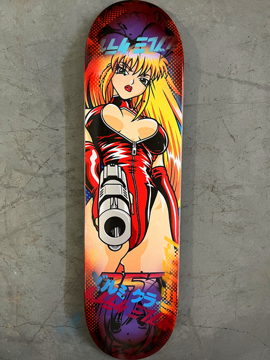 357 8.25 X 32.25 PURPLE/RED ANODIZED MIXED PROCESS SIGNED 1 of 1