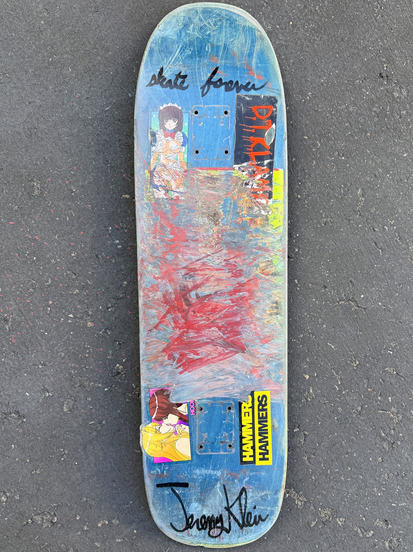 klein personal rider board #27 - 8.25 X 32.25 1 OF 1 SIGNED