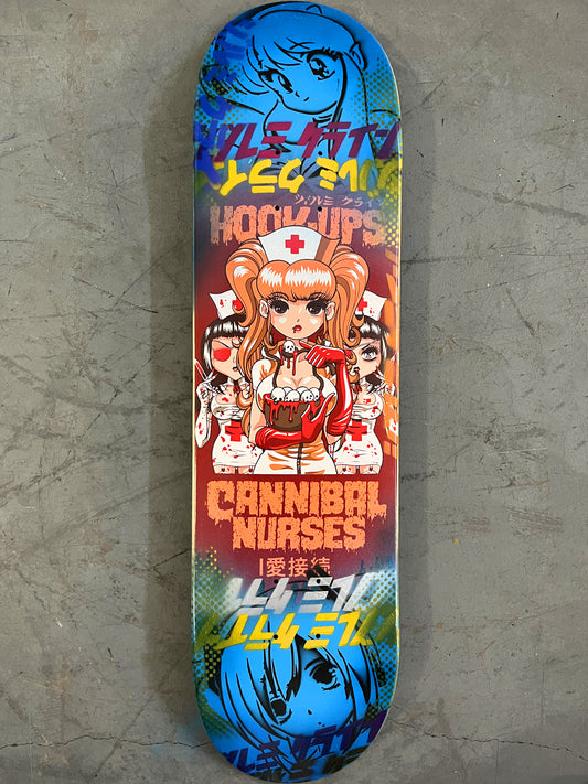 cannibal nurses 8 X 31.75 BRIGHT BLUE/BLUE MIXED PROCESS SIGNED 1 of 1