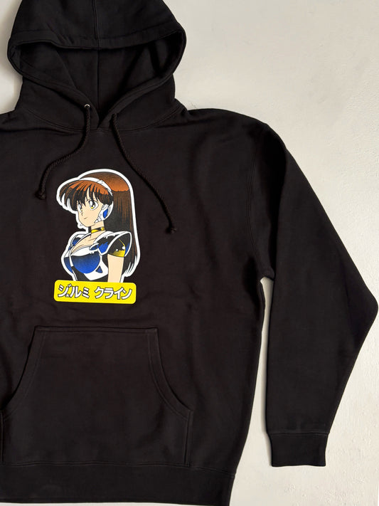 dream girl 10 OZ. HEAVYWEIGHT HOODED SWEATSHIRT - BLACK