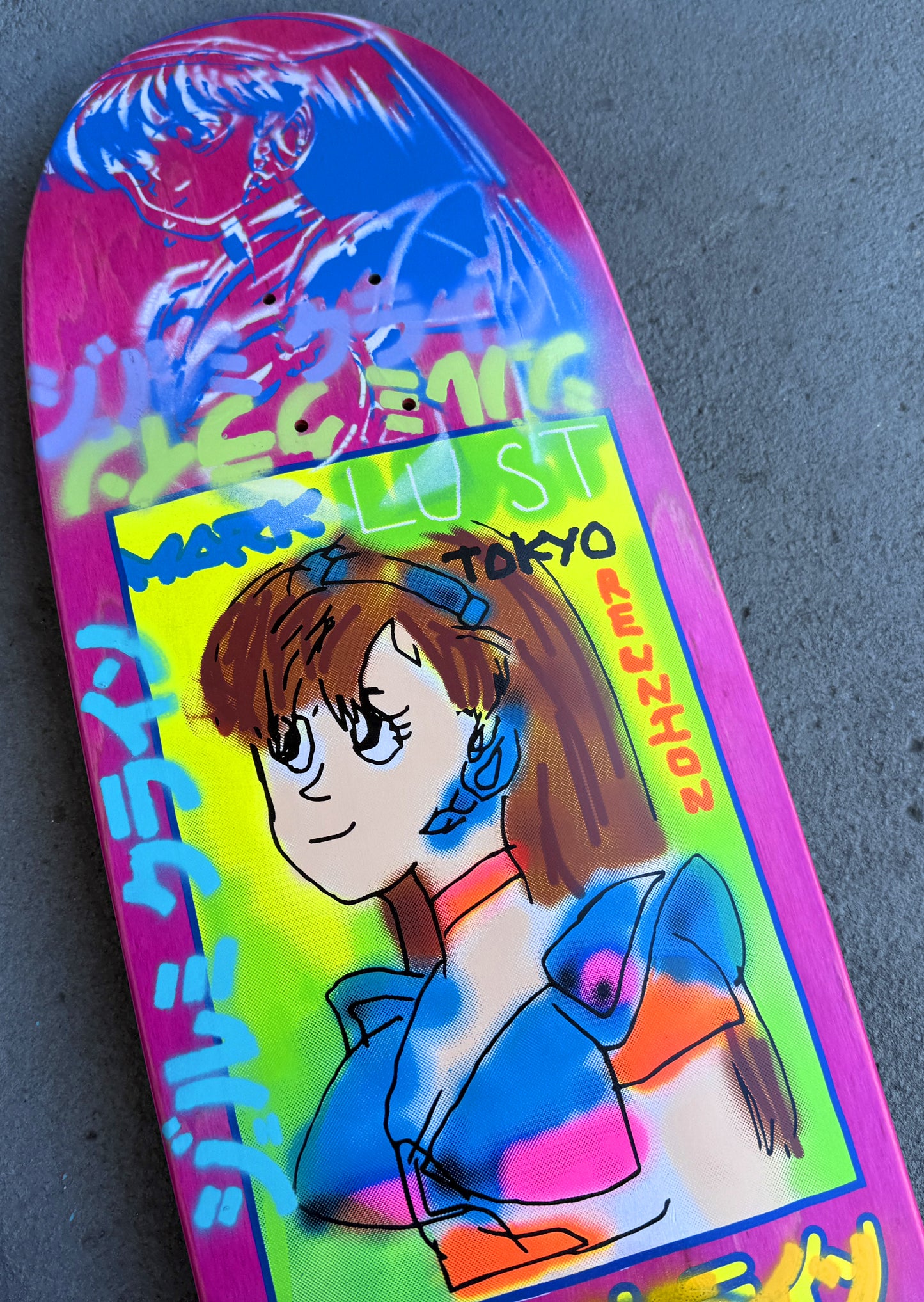 gonz dream girl PINK/BLUE 9.5 X 31.75 1 OF 1