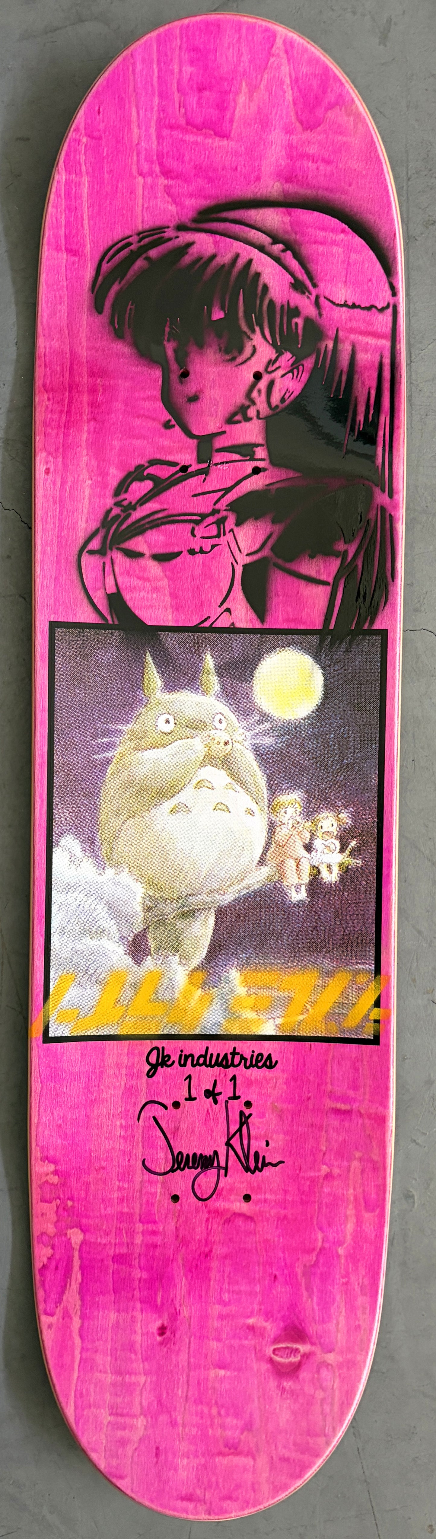 totoro special edition vol. 2 BLUE COLLAGE - 8.25 X 32.25 MIXED PROCESS SIGNED 1 of 1