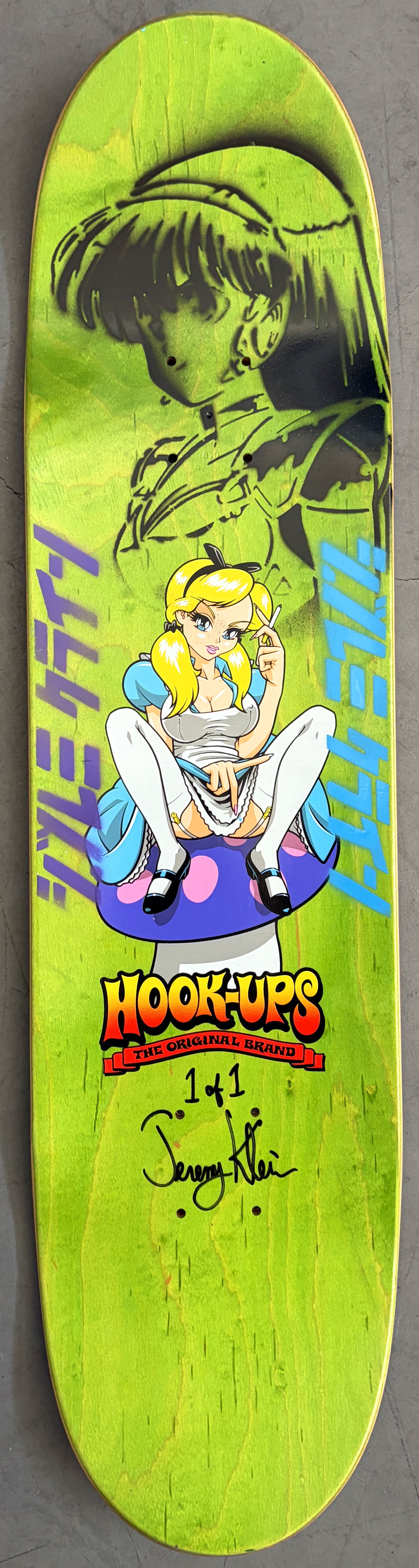alice PINK/BLUE ANODIZED - 8.25 X 32.25 MIXED PROCESS SIGNED 1 of 1