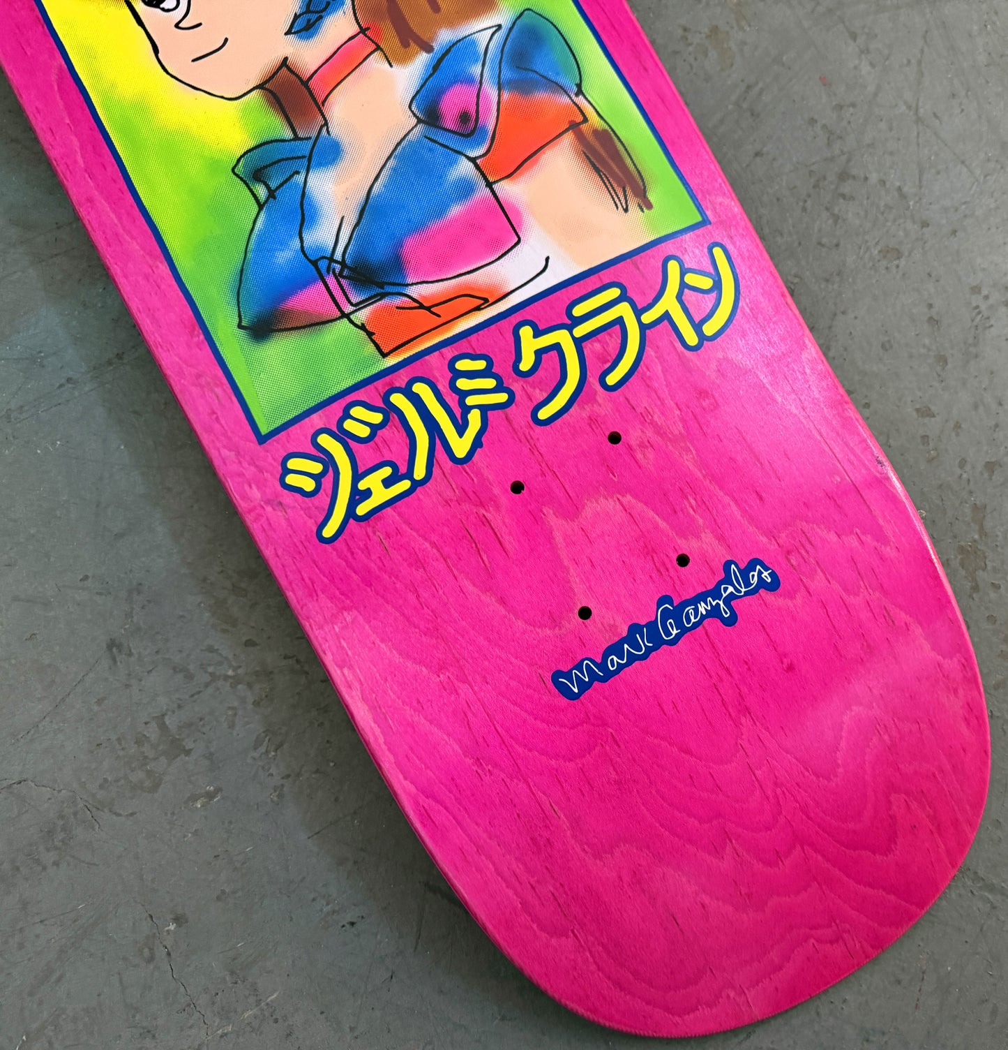 gonz dream girl hand screened PINK 9.75 X 31.25