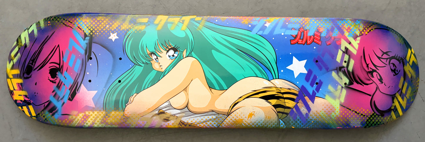 lum chan in bed 8.5 X 32.25 PINK/BLUE ANODIZED SIGNED 1 OF 1