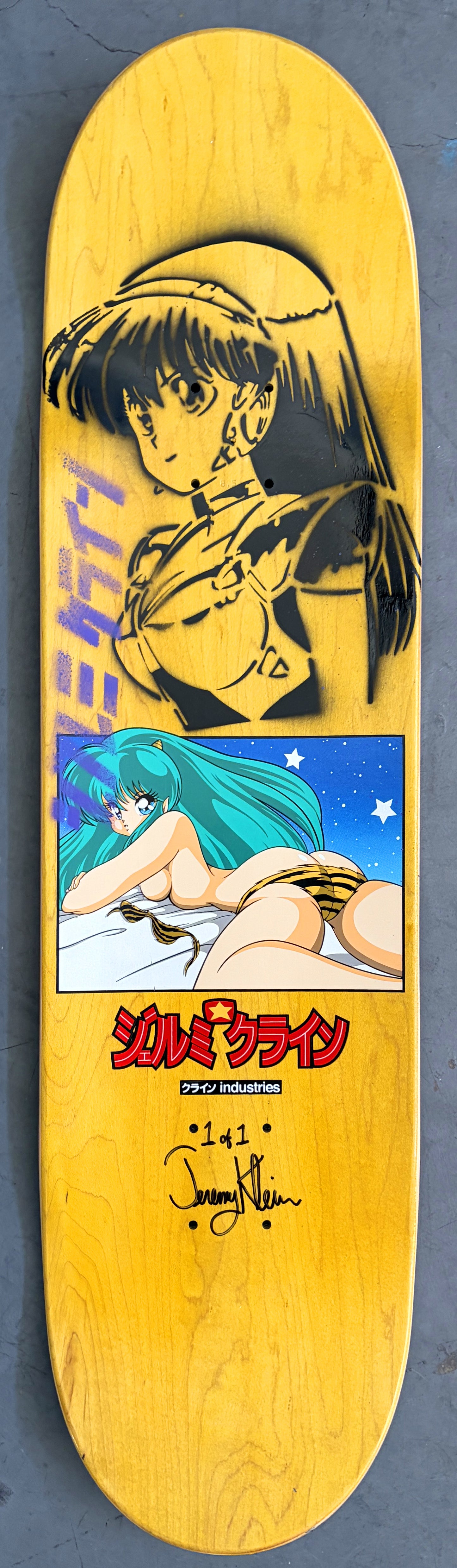 lum chan in bed 8.5 X 32.25 PINK/BLUE ANODIZED SIGNED 1 OF 1