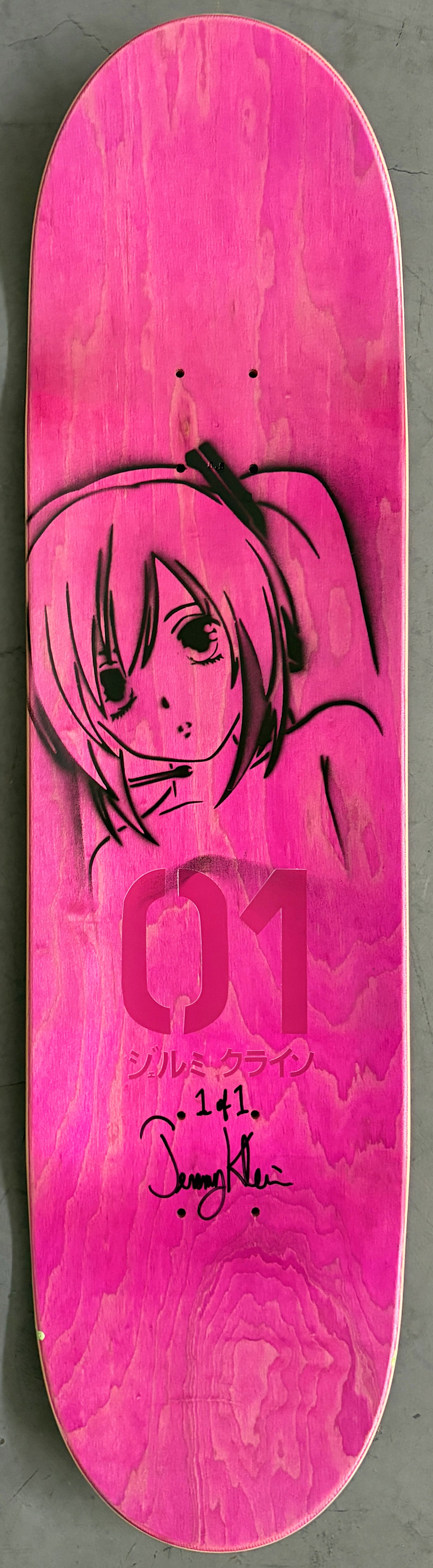 hatsune HAND SCREENED GREEN/BLUE ANODIZED 8.25 X 32.25 SIGNED 1 OF 1