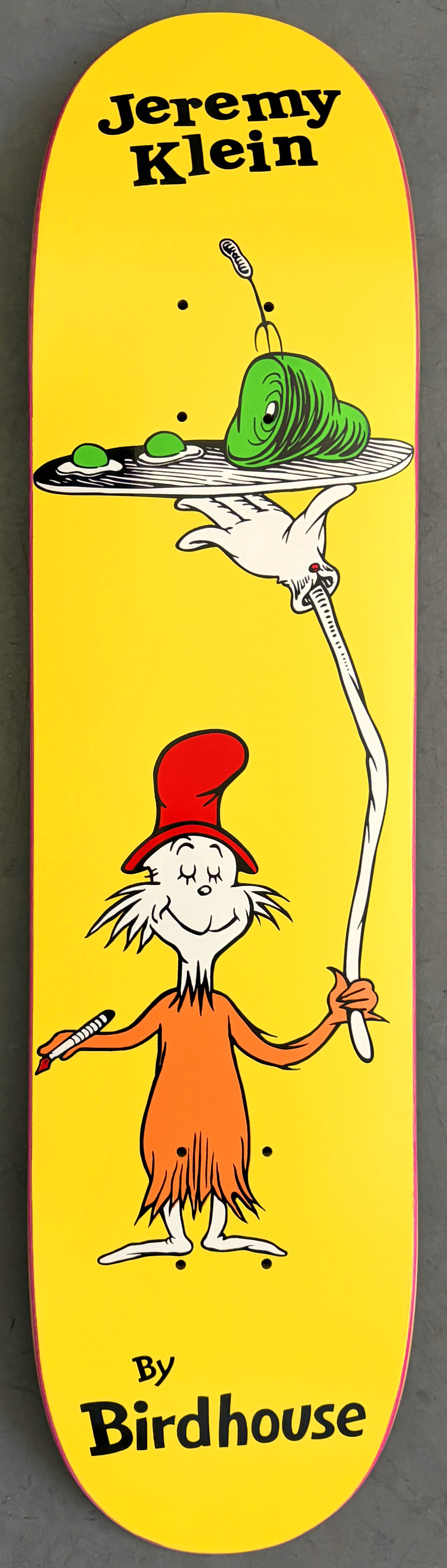 SIGNED green eggs board OG COLOR 7.5 X 31.75 HAND SCREENED