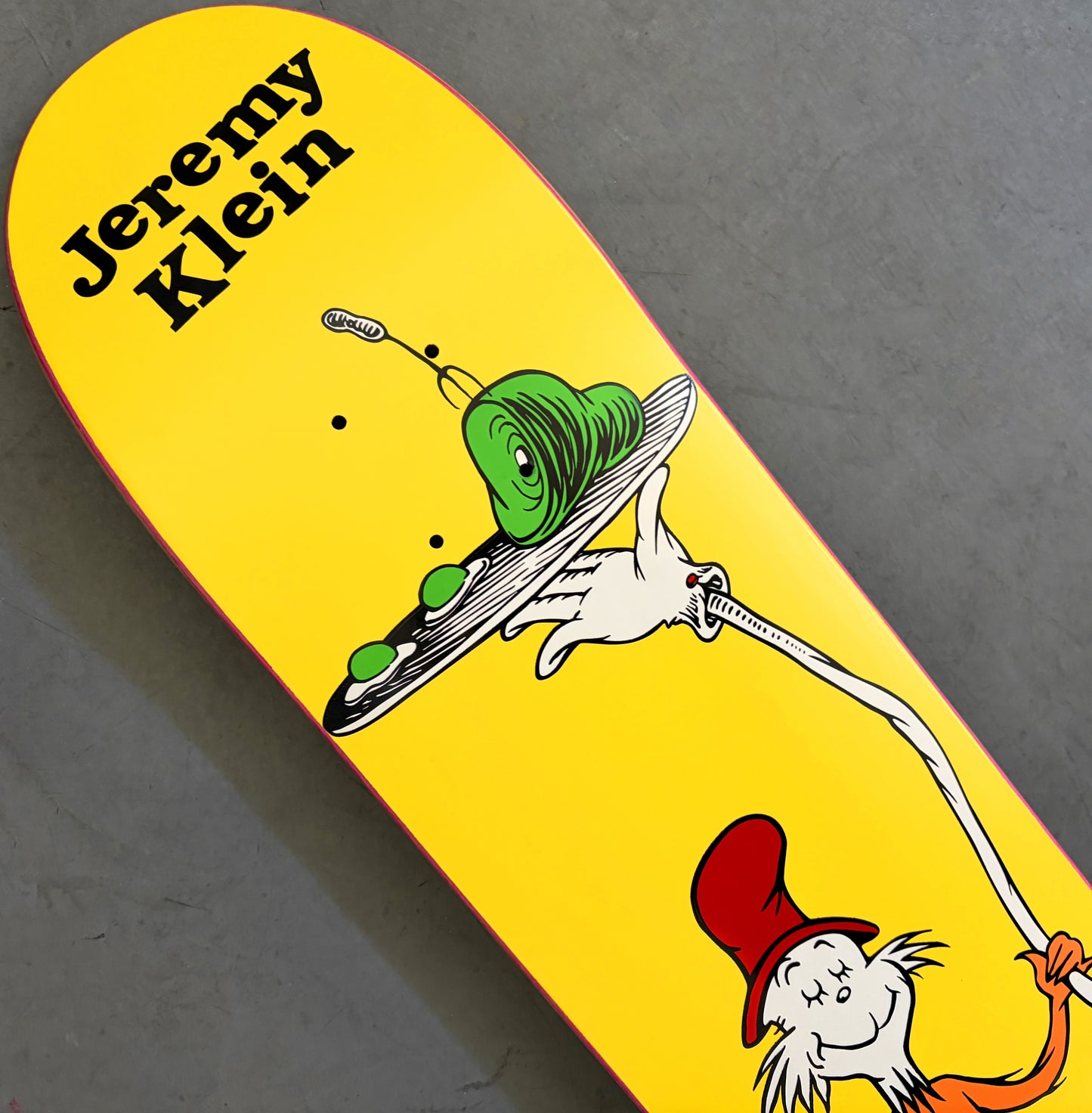 SIGNED green eggs board OG COLOR 7.5 X 31.75 HAND SCREENED