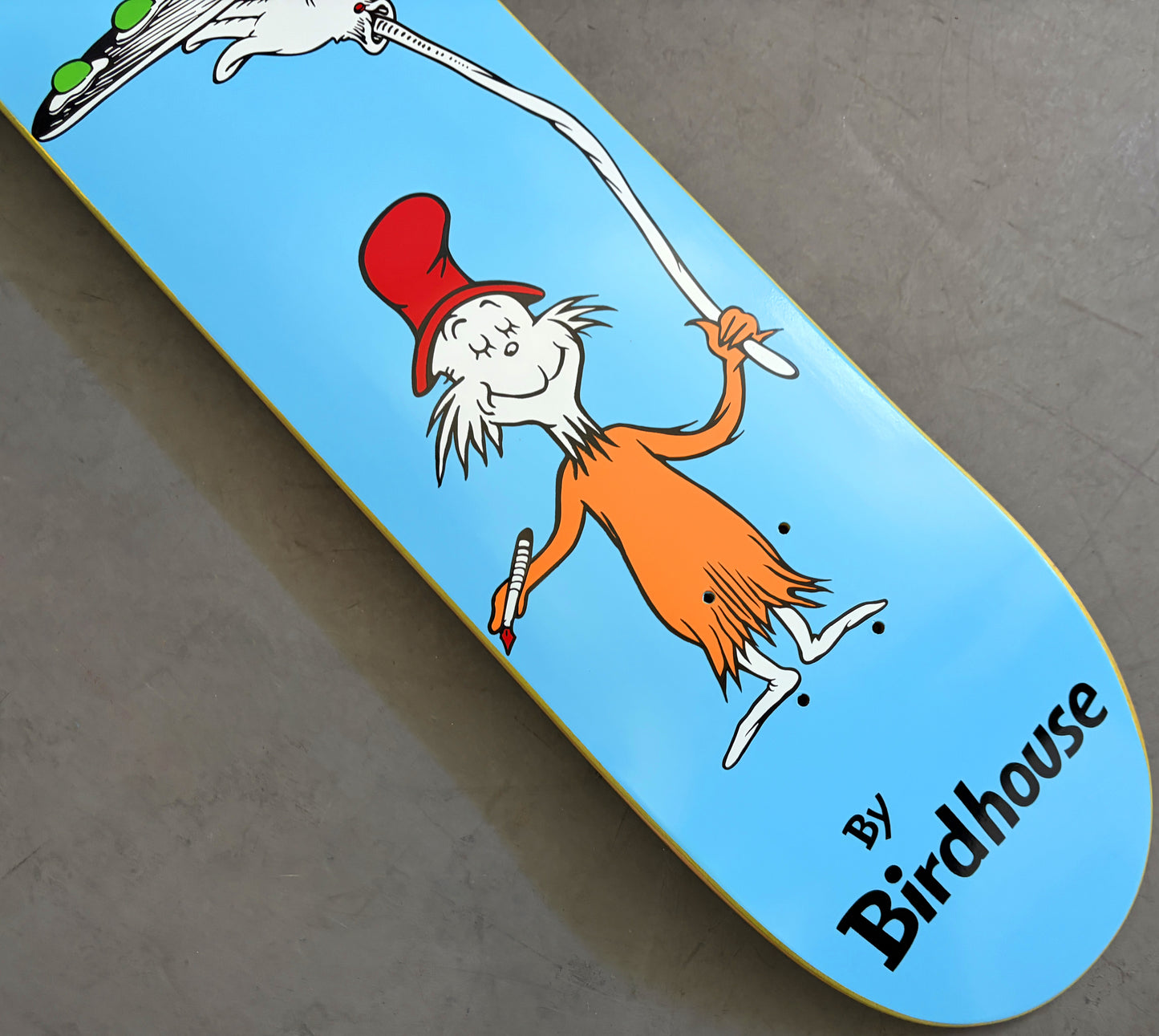 SIGNED green eggs board BLUE 7.5 X 31.75 HAND SCREENED ONLY 4 IN THIS COLORWAY