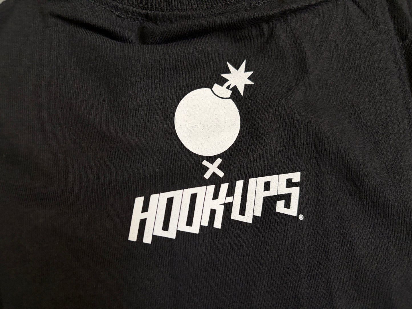 HOOK-UPS X HUNDREDS logo - BLACK - NEW OLD STOCK FROM 2013