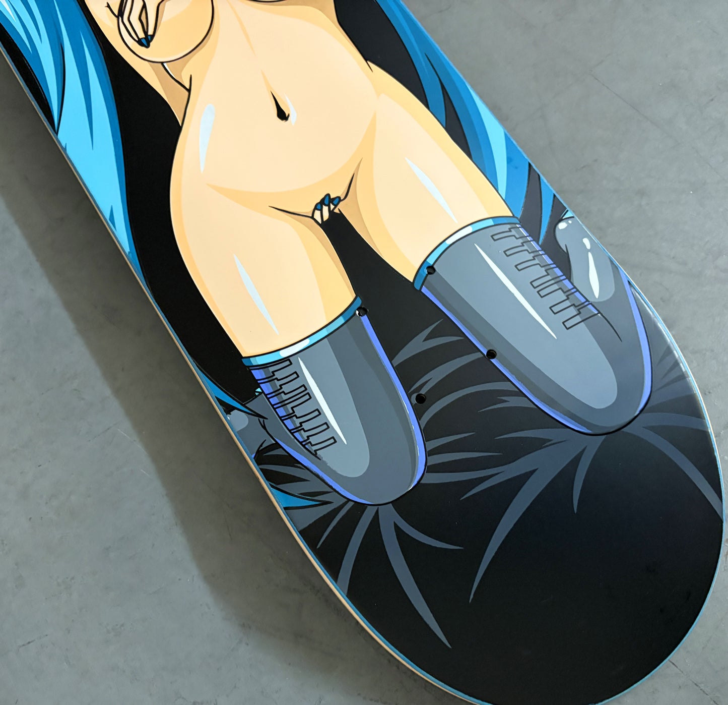 hatsune MATTE BLACK 8.5 X 32.25 HAND SCREENED