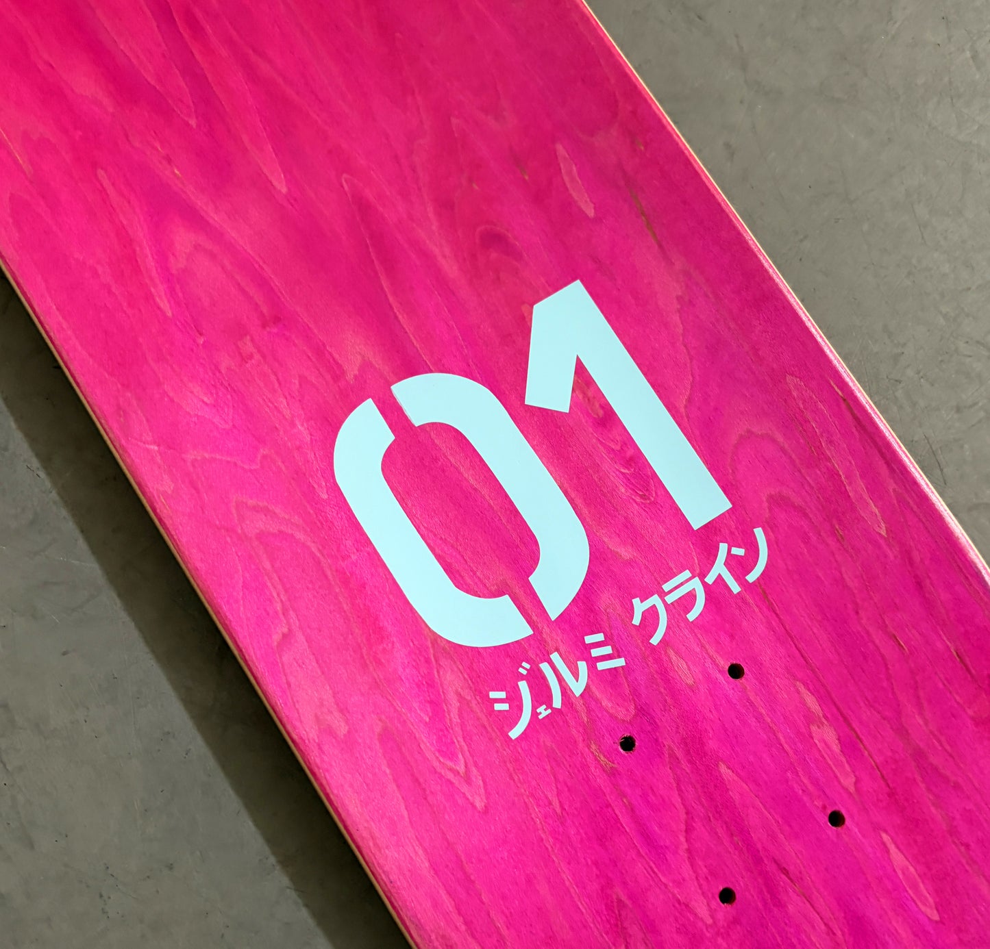 hatsune PINK STAIN 8.5 X 32.25 HAND SCREENED