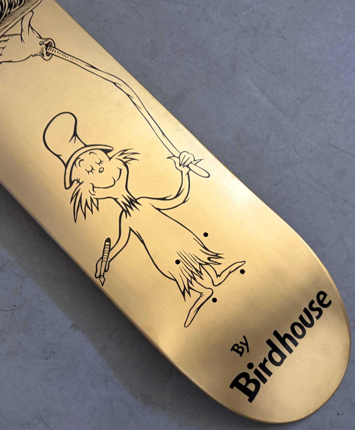 SIGNED green eggs METALLIC GOLD MIXED PROCESS 7.5 X 31.75 HAND SCREENED 1 OF 1