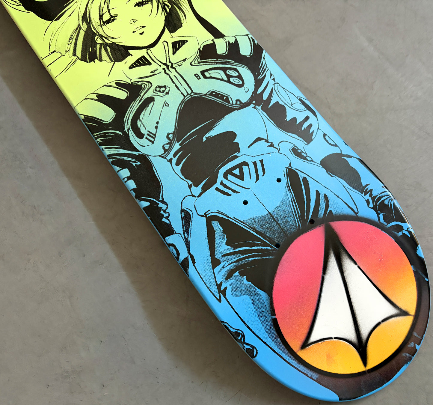 macross with logo 8.5 X 32.25 BLUE/GREEN MIXED PROCESS SIGNED 1 of 1