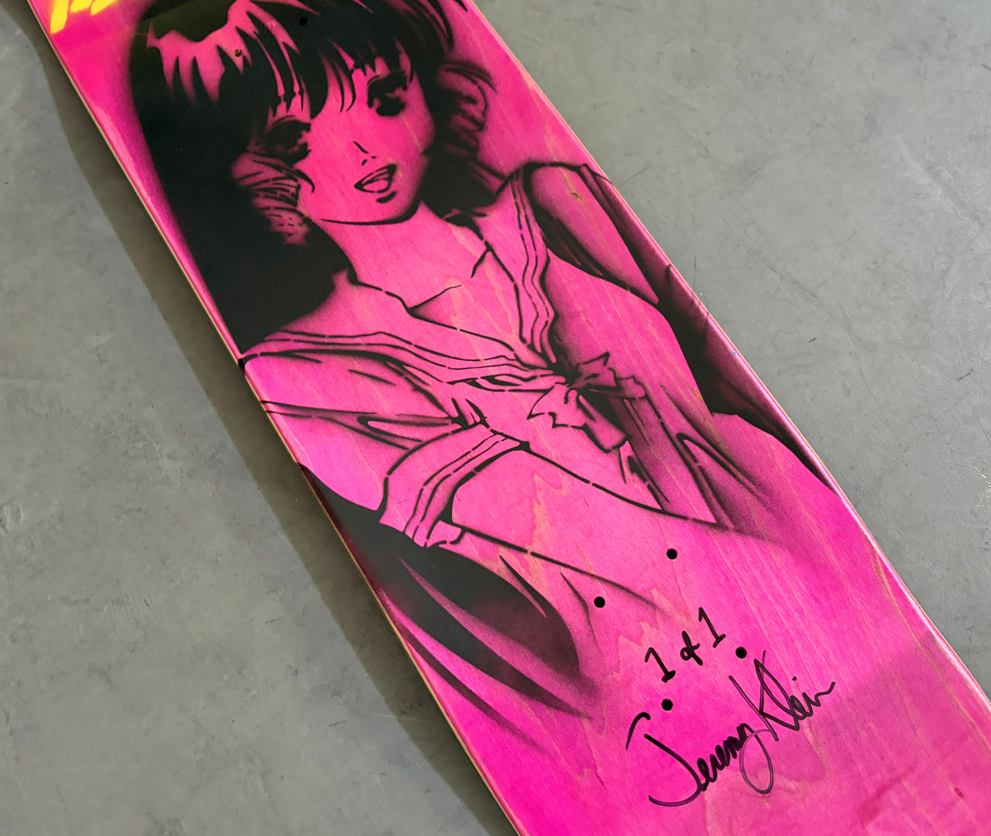 macross with logo 8.5 X 32.25 BLUE/GREEN MIXED PROCESS SIGNED 1 of 1