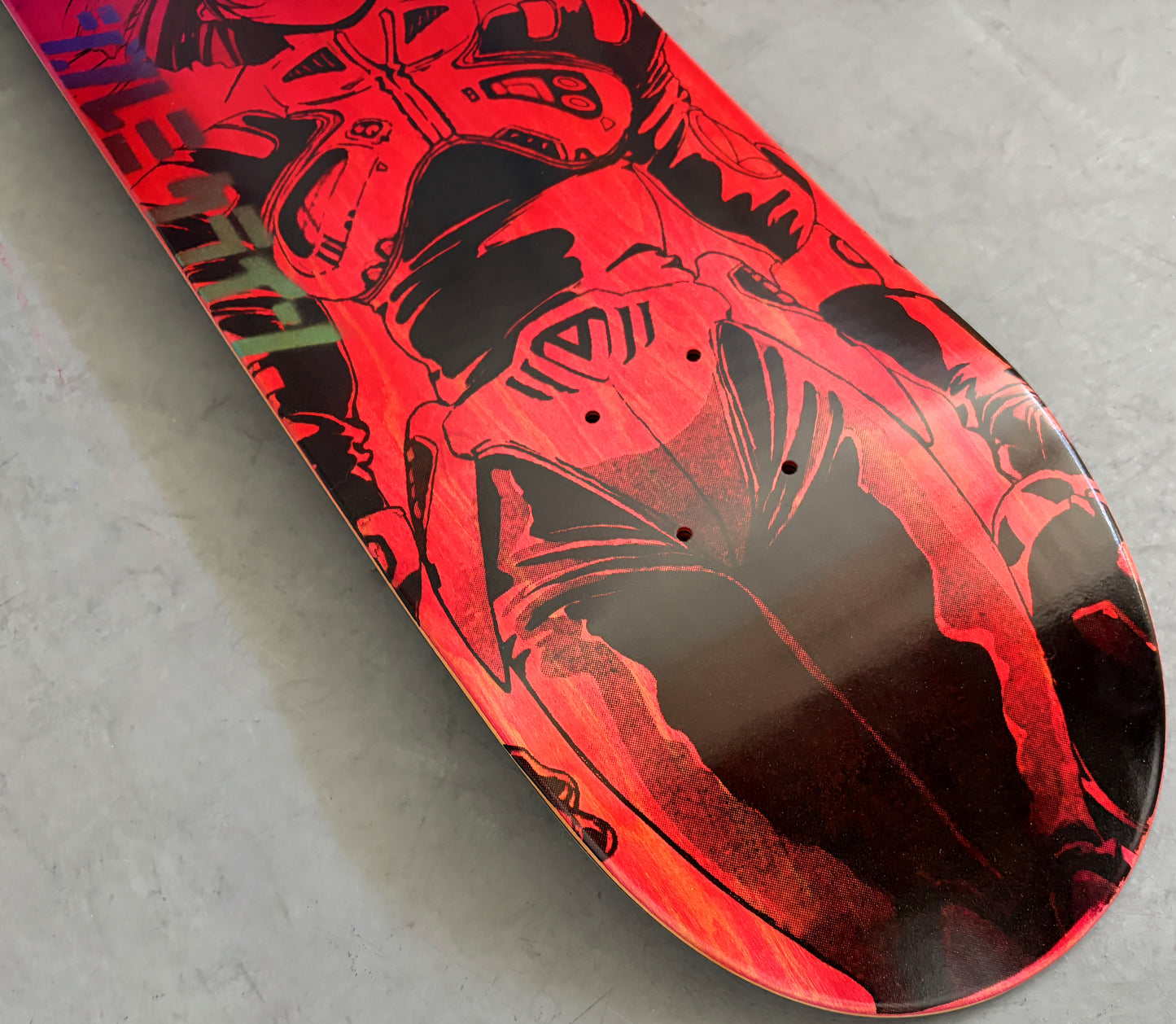 macross  8.5 X 32.25 PINK STAIN/RED/PURPLE ANODIZED MIXED PROCESS SIGNED 1 of 1