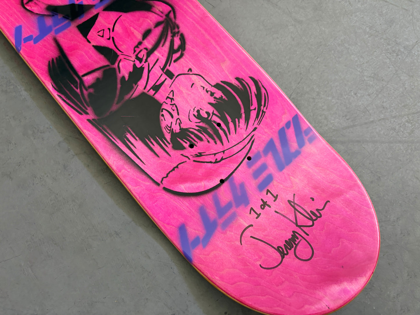 macross  8.5 X 32.25 PINK STAIN/RED/PURPLE ANODIZED MIXED PROCESS SIGNED 1 of 1