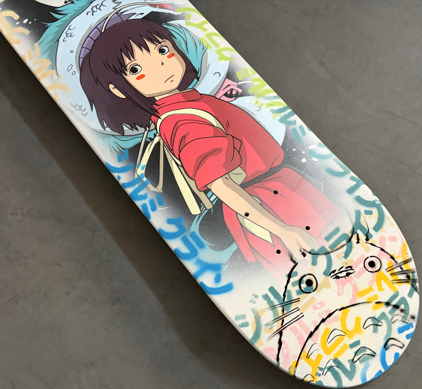 spirited away 8.5 X 32.25 MYSTICAL WHITE W/GLITTER  MIXED PROCESS SIGNED 1 of 1