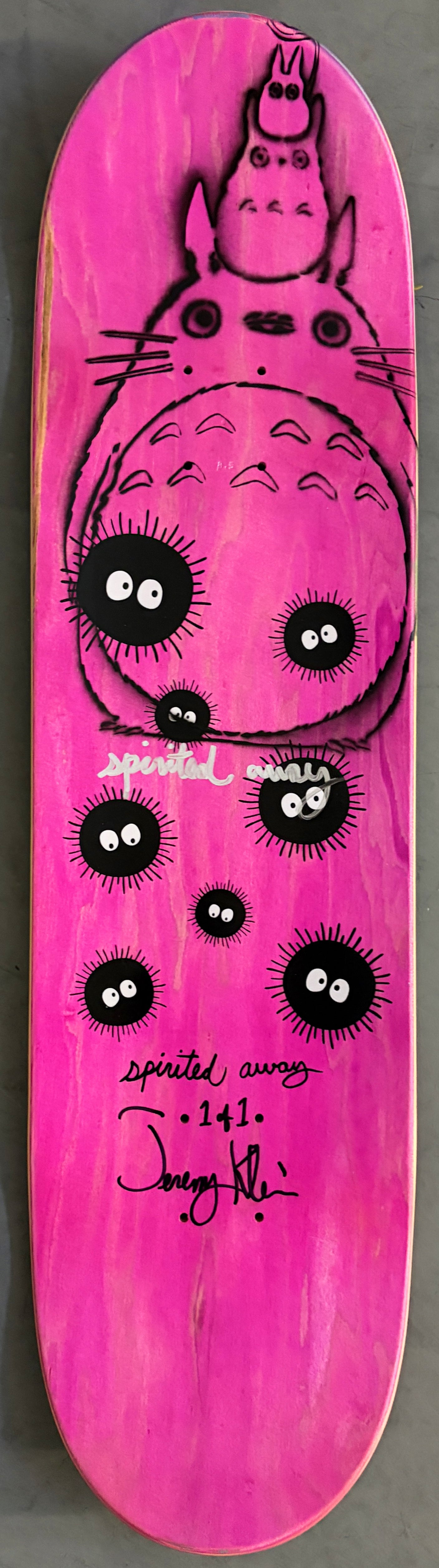 spirited away 8.5 X 32.25 YELLOW/GREEN/BLUE W/GLITTER  MIXED PROCESS SIGNED 1 of 1