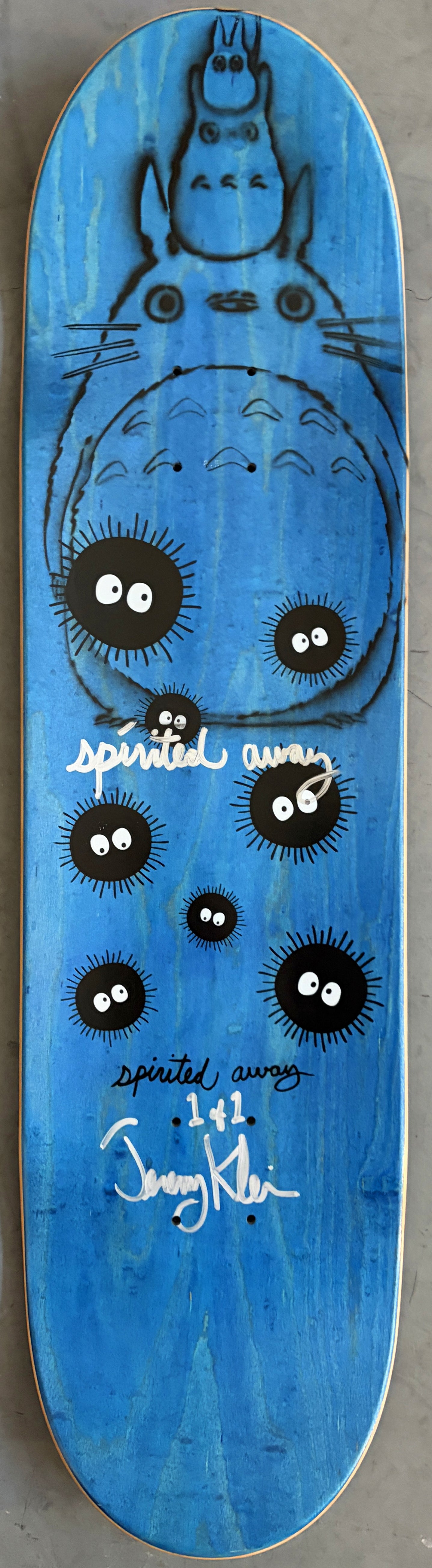 spirited away 8.5 X 32.25 PURPLE/PINK W/GLITTER  MIXED PROCESS SIGNED 1 of 1