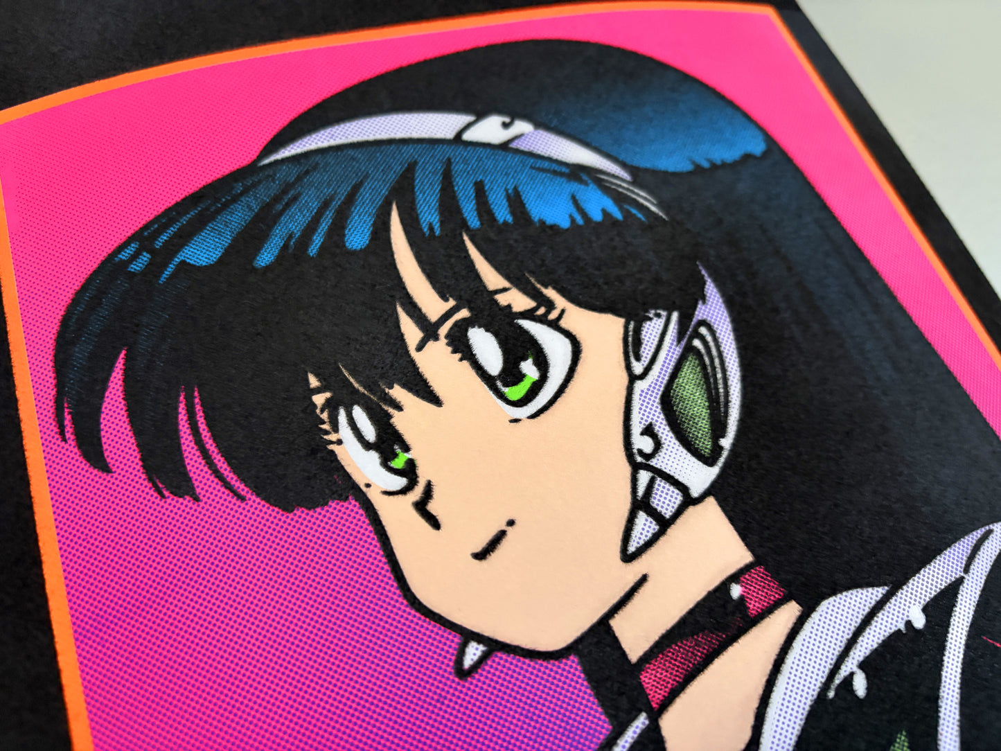 black velvet blacklight dream girl SPECIAL EDITION SIGNED 9.5 X 31.75 HAND SCREENED