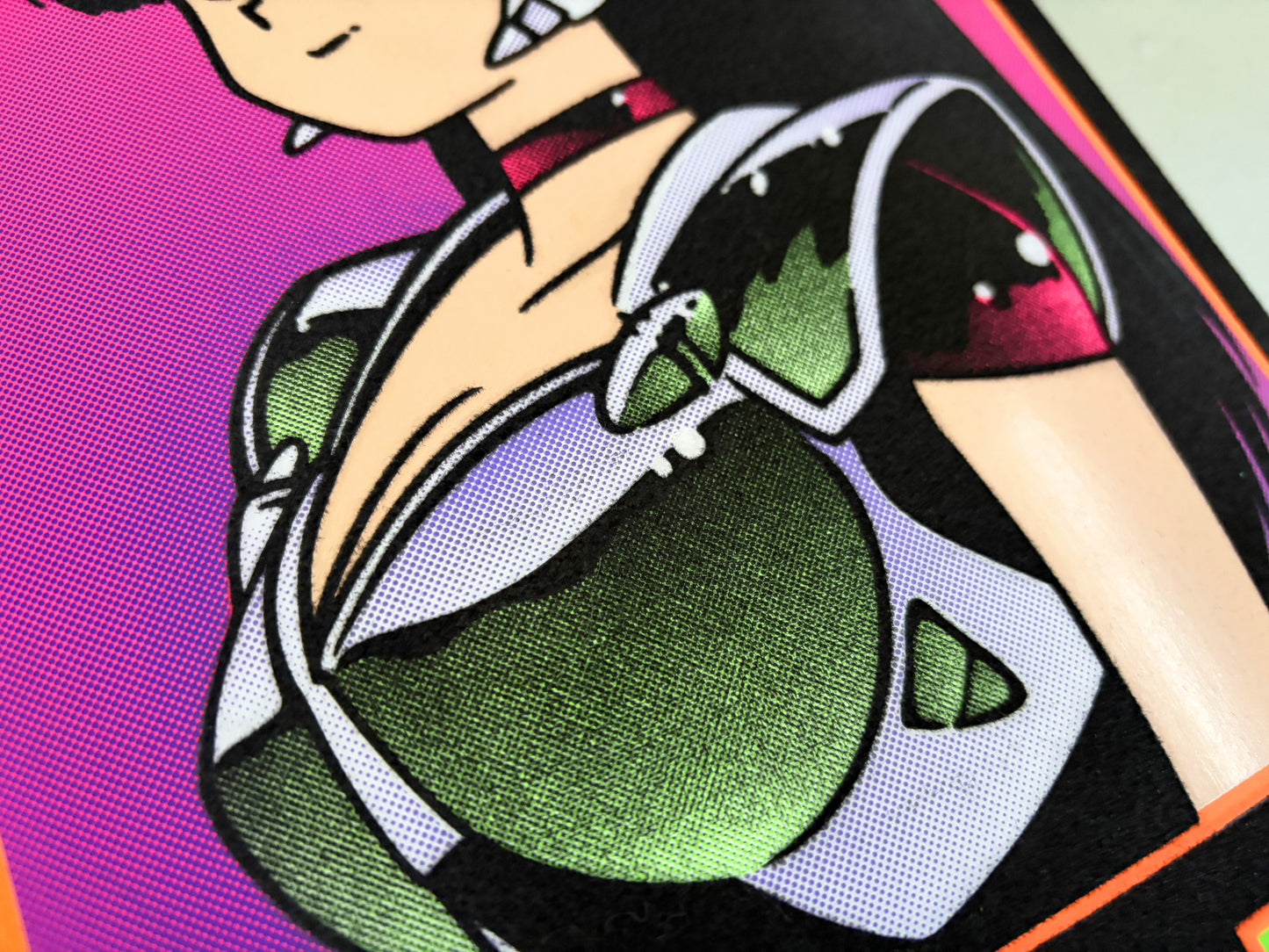 black velvet blacklight dream girl SPECIAL EDITION SIGNED 9.5 X 31.75 HAND SCREENED