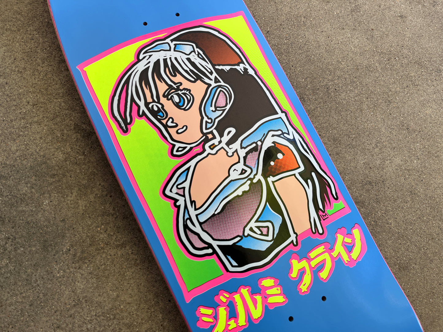 LANCE dream girl board original shape SIGNED - BRIGHT BLUE
