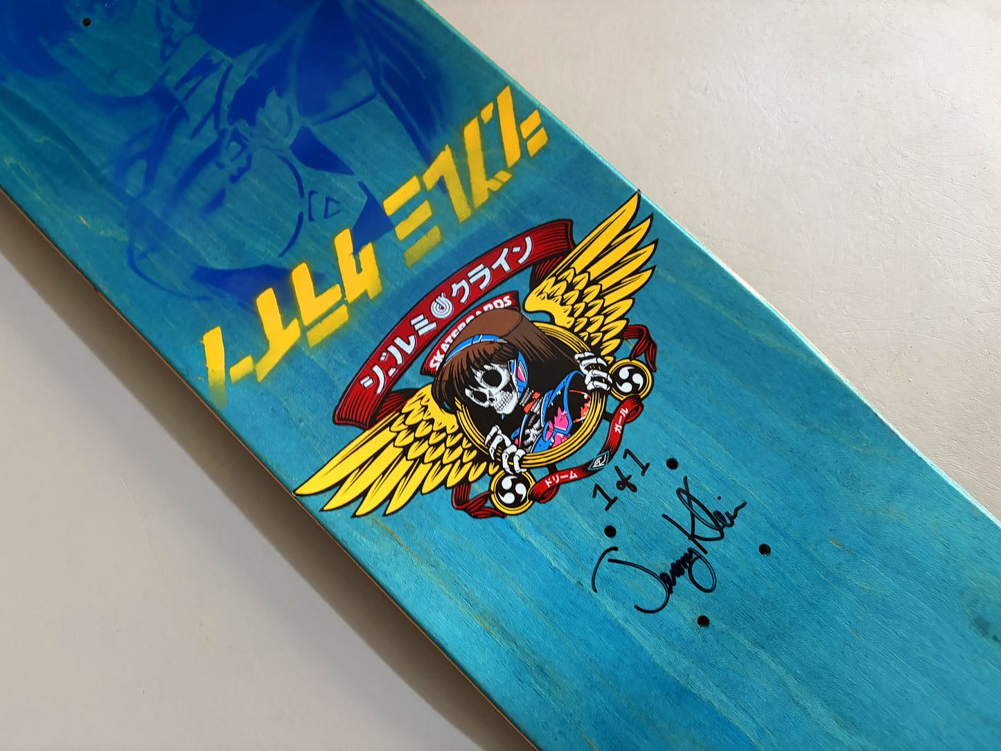 dream hawk MATTE BLACK GRADIENT 8.5 X 32.25 1 OF 1 SIGNED