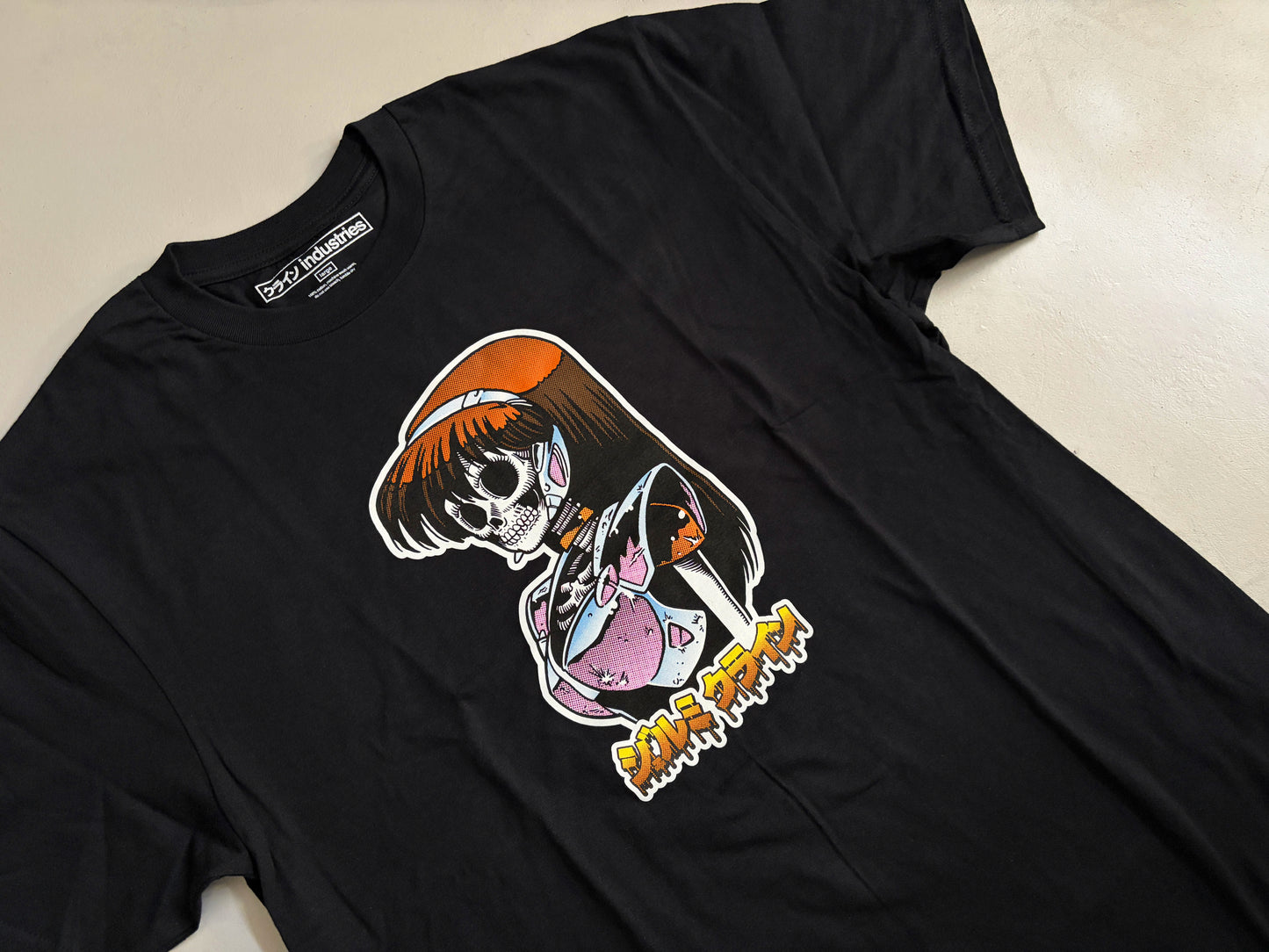 dream girl skull t-shirt BLACK