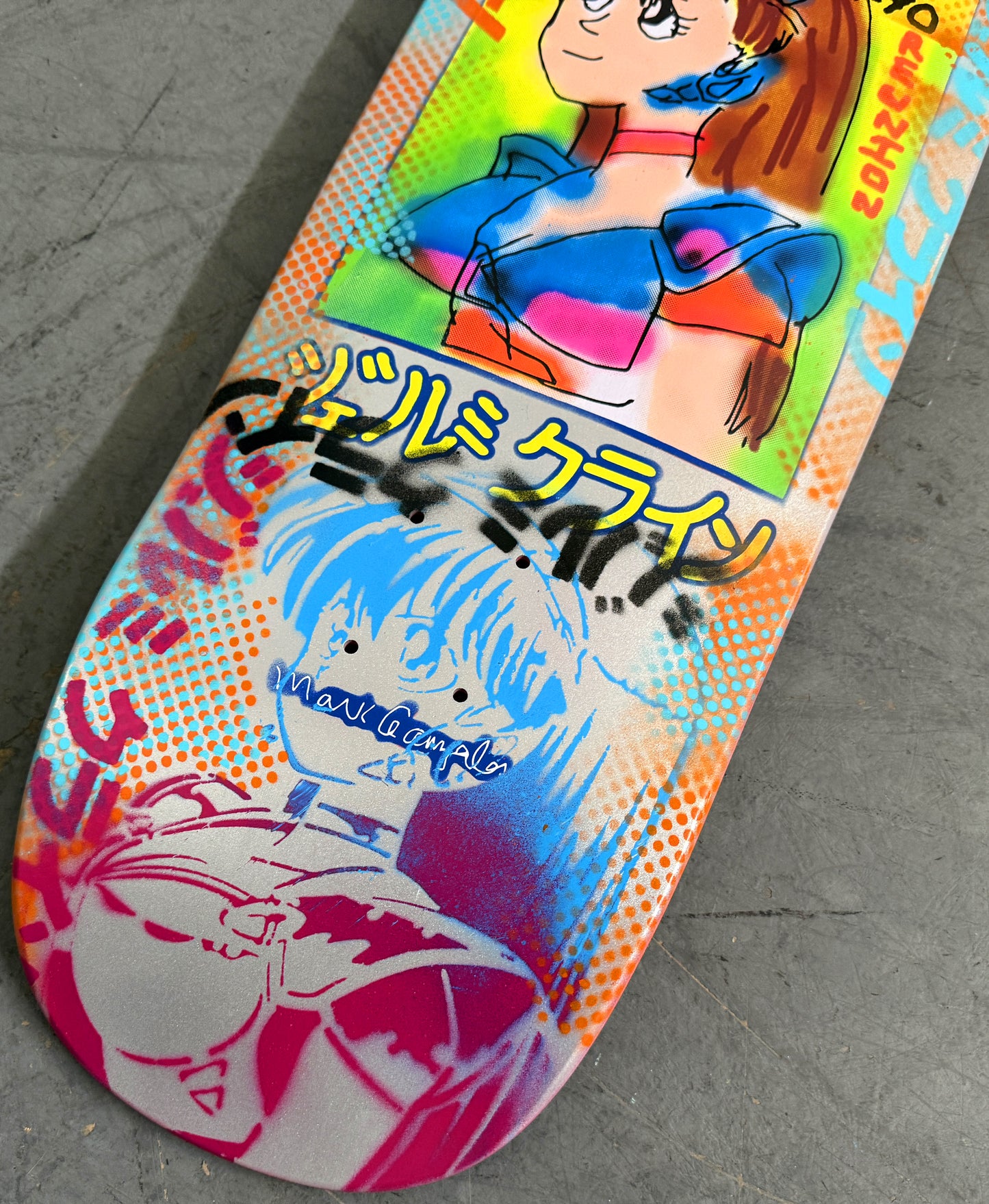 gonz dream girl METALLIC SILVER/PINK/BLUE 9.5 X 31.75 1 OF 1