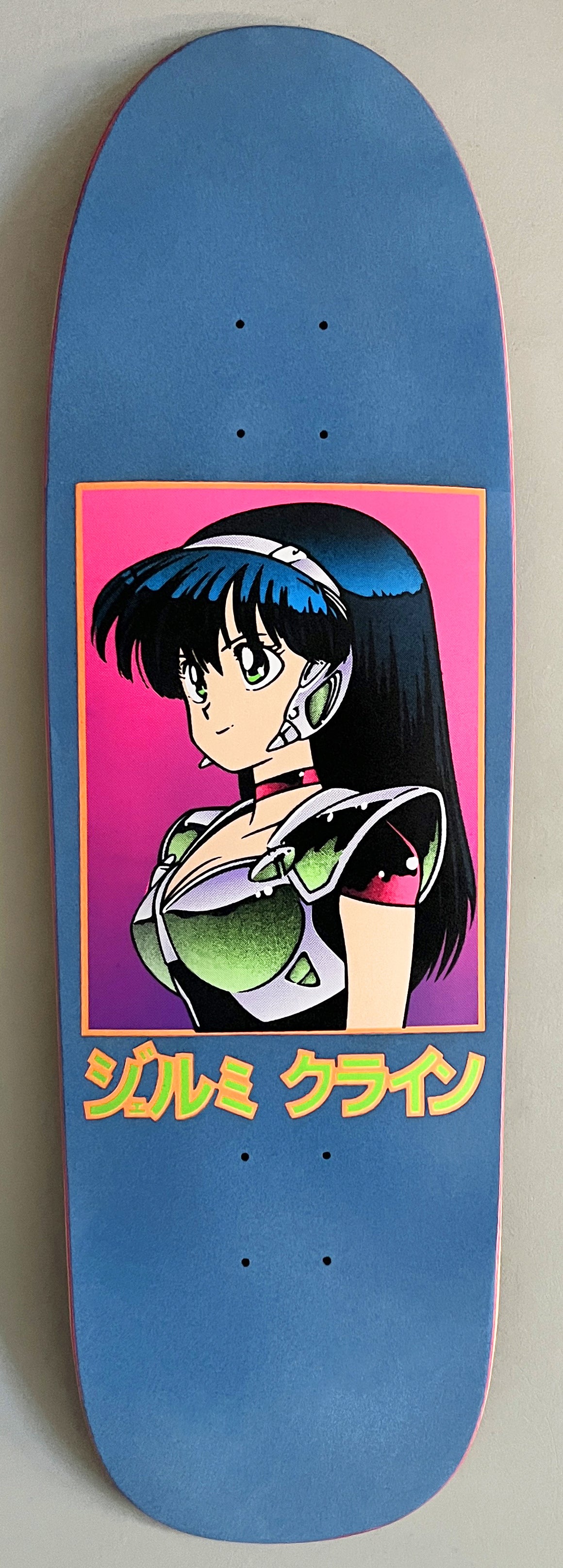 light blue velvet blacklight dream girl SIGNED 9.5 X 31.75 HAND SCREENED