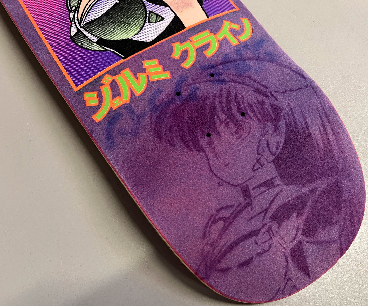 purple velvet blacklight dream girl MIXED PROCESS 9.5 X 31.75 HAND SCREENED 1 OF 1