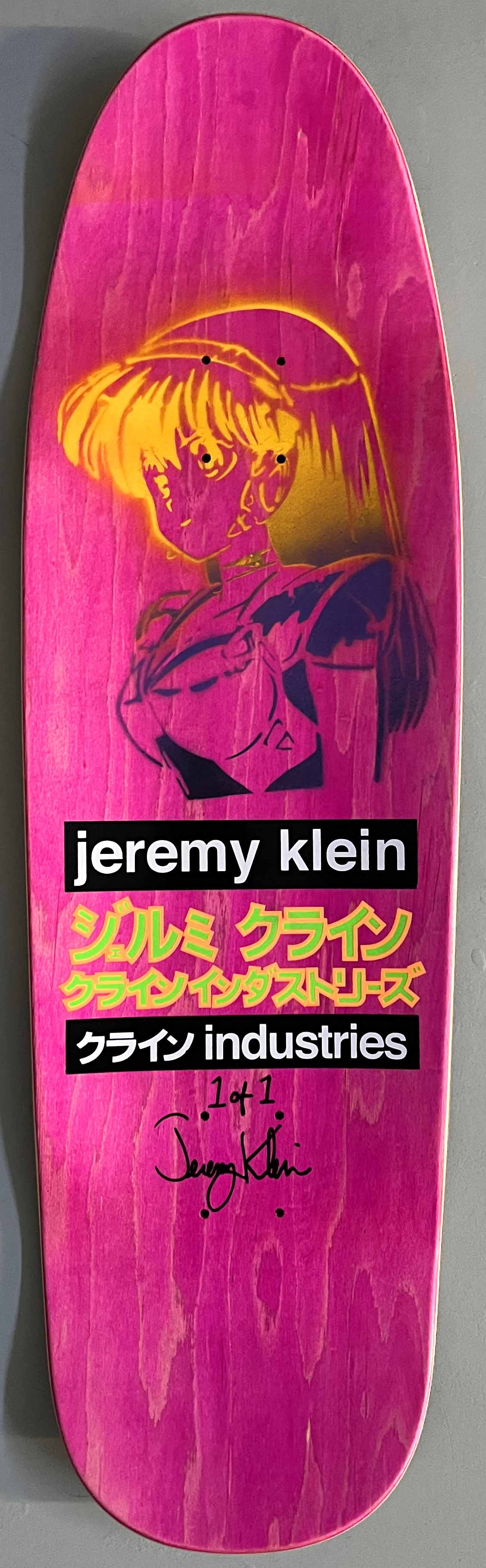 purple velvet blacklight dream girl MIXED PROCESS 9.5 X 31.75 HAND SCREENED 1 OF 1