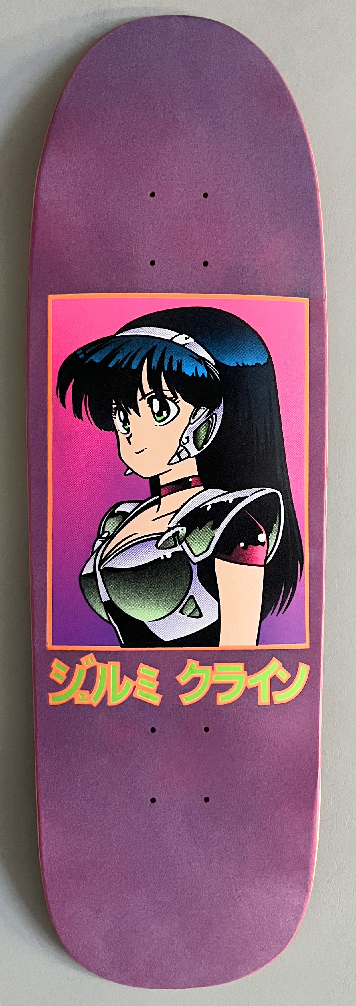 lilac/pink velvet blacklight dream girl NUMBERED & SIGNED 9.5 X 31.75 HAND SCREENED ONLY 3 MADE